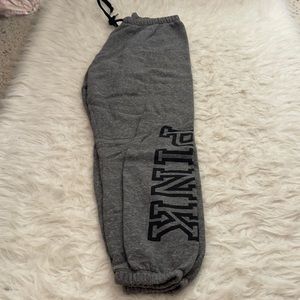 VS PINK GREY SWEATPANTS